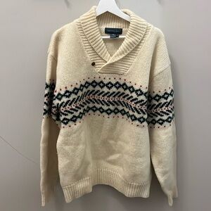 Vintage Christopher Hayes Men’s Sweater Wool Holiday Christmas Hong Kong Size XL